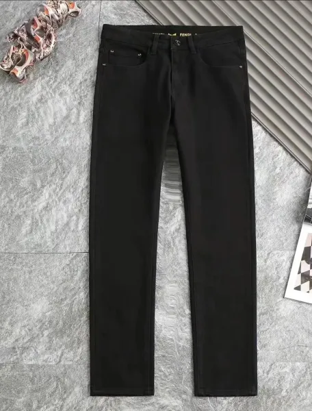 Fendi Black Slim Fit Jeans - 1