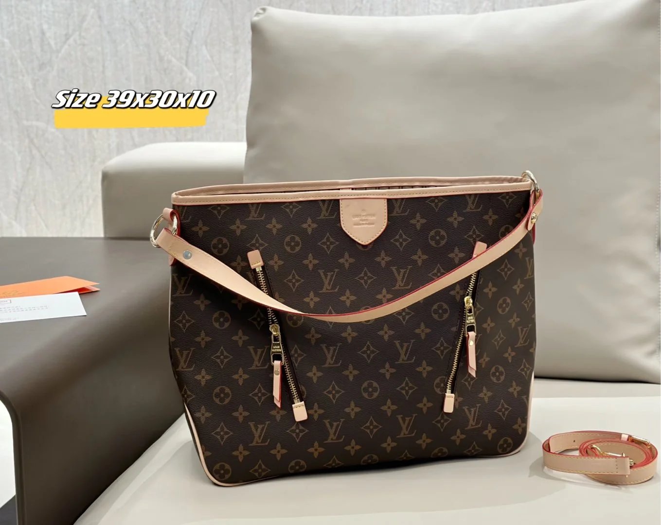 Louis Vuitton Shoulder Bags Monogram bag with matching pouch — 35