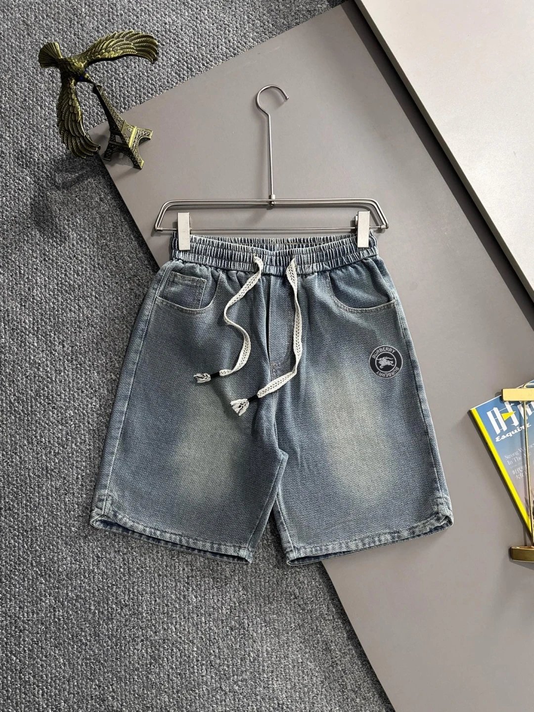Burberry Shorts Elastic-Waist Check — 09