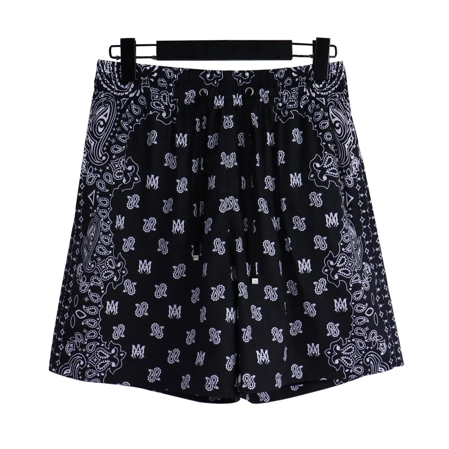 Design Bandana Print Performance Shorts Black - 14