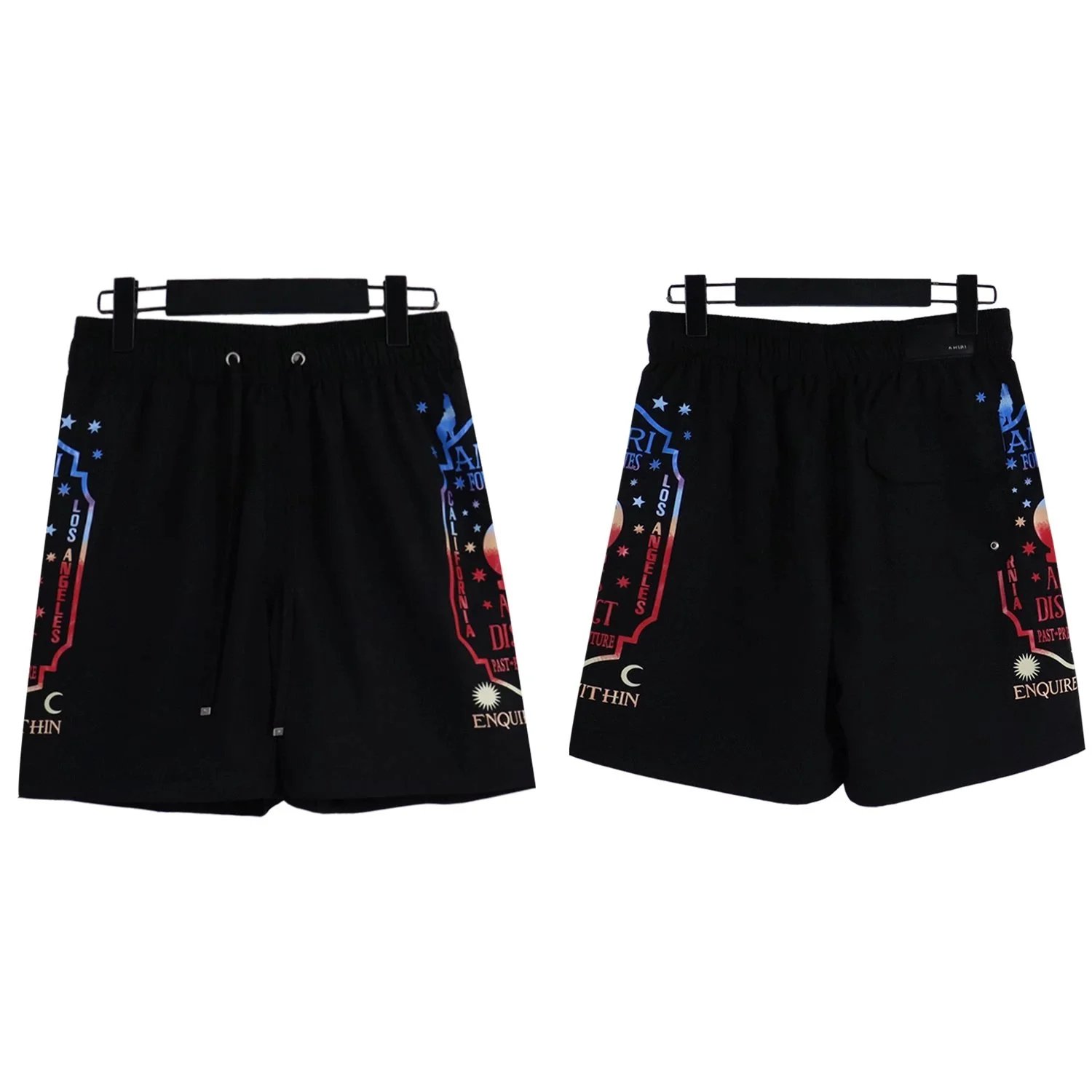 Design Bandana Print Performance Shorts Black - 12