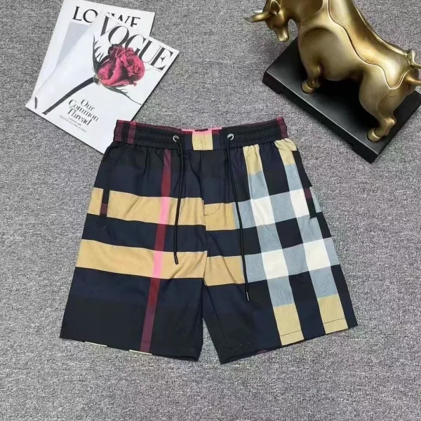Burberry Check Print Swim Shorts Multicolor - 1