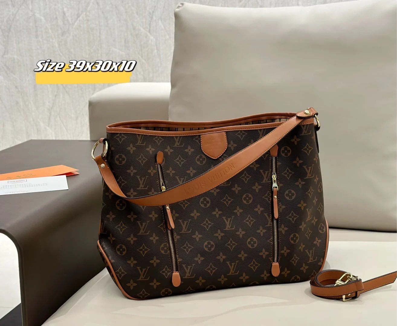 Louis Vuitton Shoulder Bags Monogram bag with matching pouch — 36