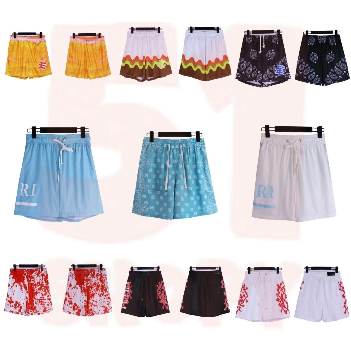 Design Bandana Print Performance Shorts Black - 3