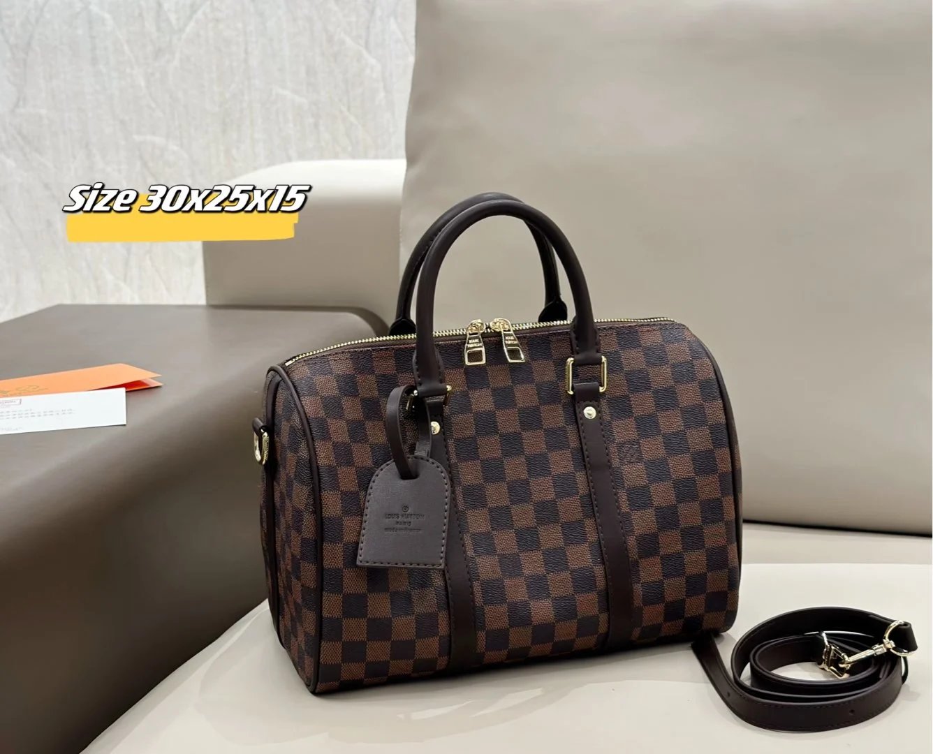 Louis Vuitton Shoulder Bags Monogram bag with matching pouch — 21