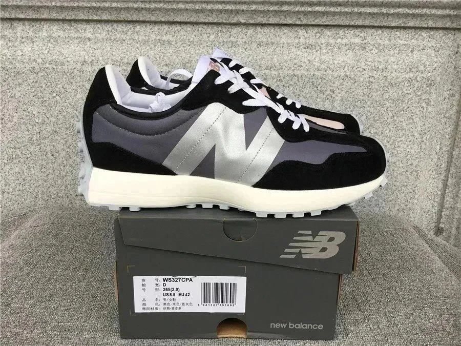 New Balance 327 Denim Beige Blue Sneakers Chunky Sneakers - 8