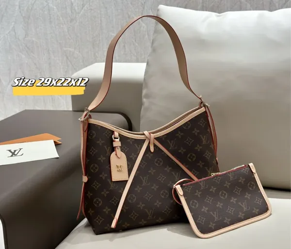 Louis Vuitton Monogram Giant Reade Bag Beige Handbag - 4