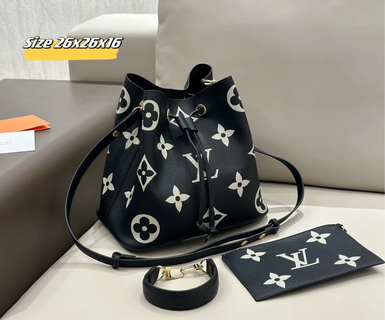 Louis Vuitton Shoulder Bags Monogram bag with matching pouch — 18