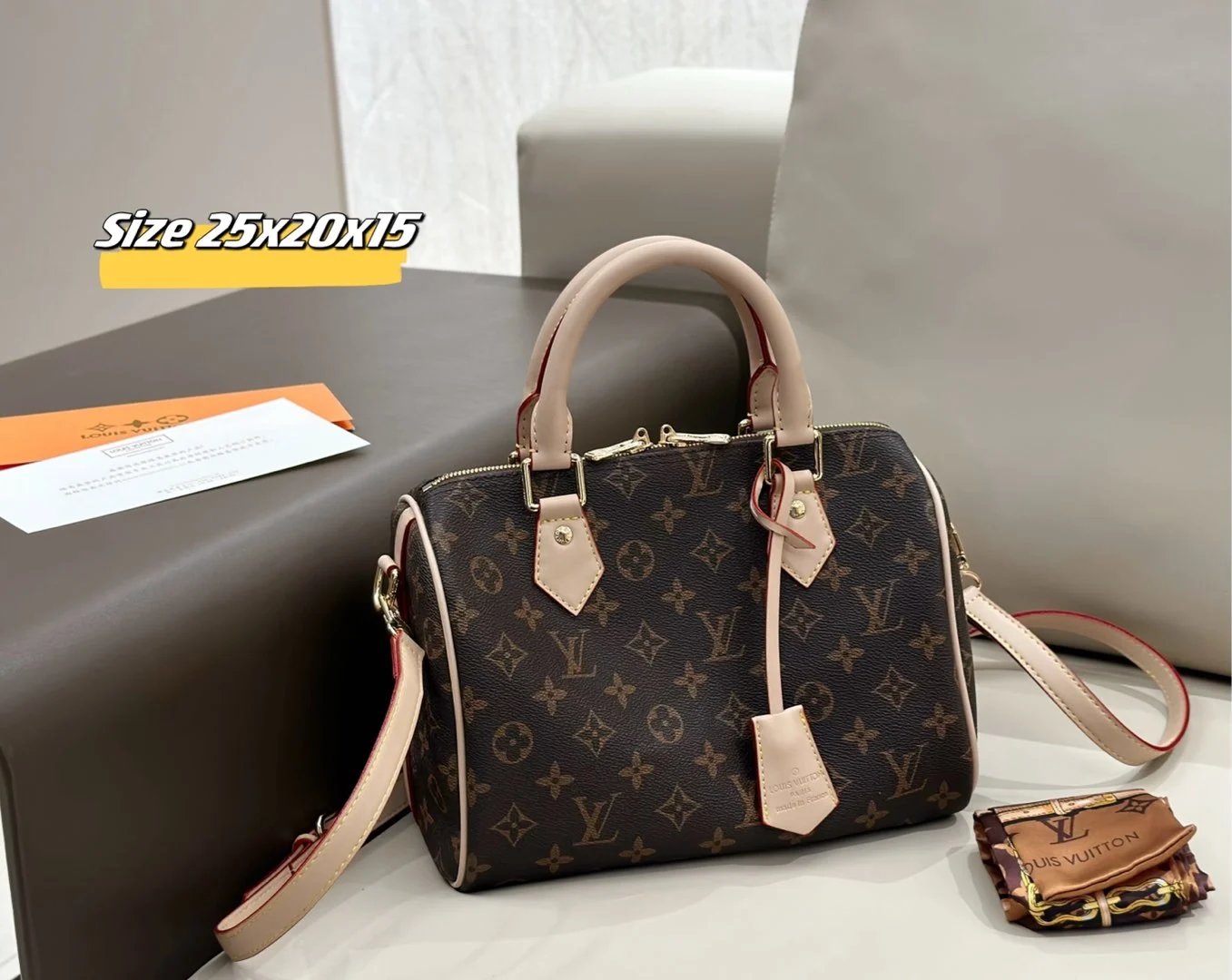Louis Vuitton Shoulder Bags Monogram bag with matching pouch — 23