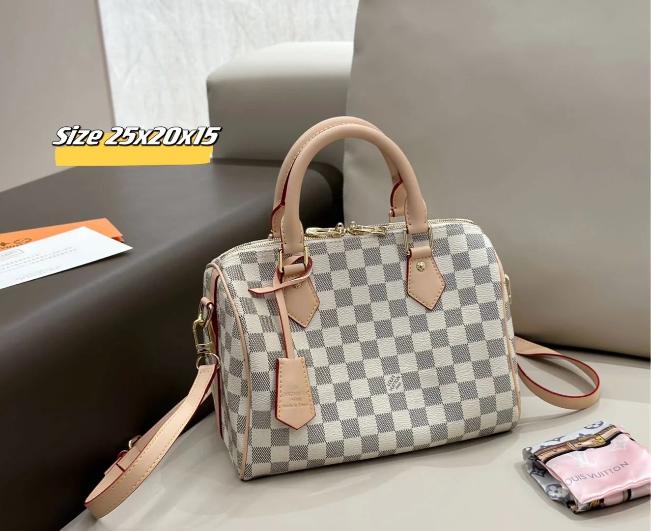 Louis Vuitton Shoulder Bags Monogram bag with matching pouch — 25