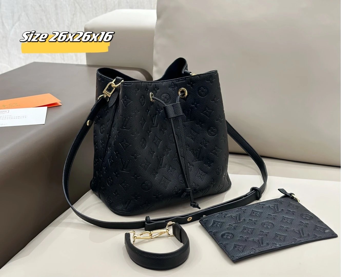 Louis Vuitton Shoulder Bags Monogram bag with matching pouch — 16