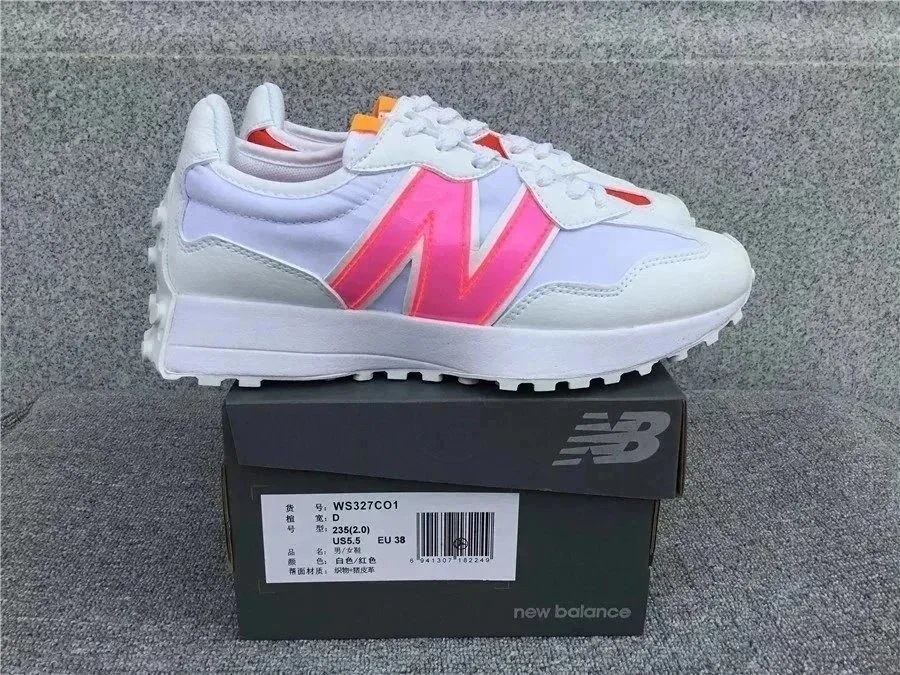 New Balance 327 White Pink Sneakers Running Shoes