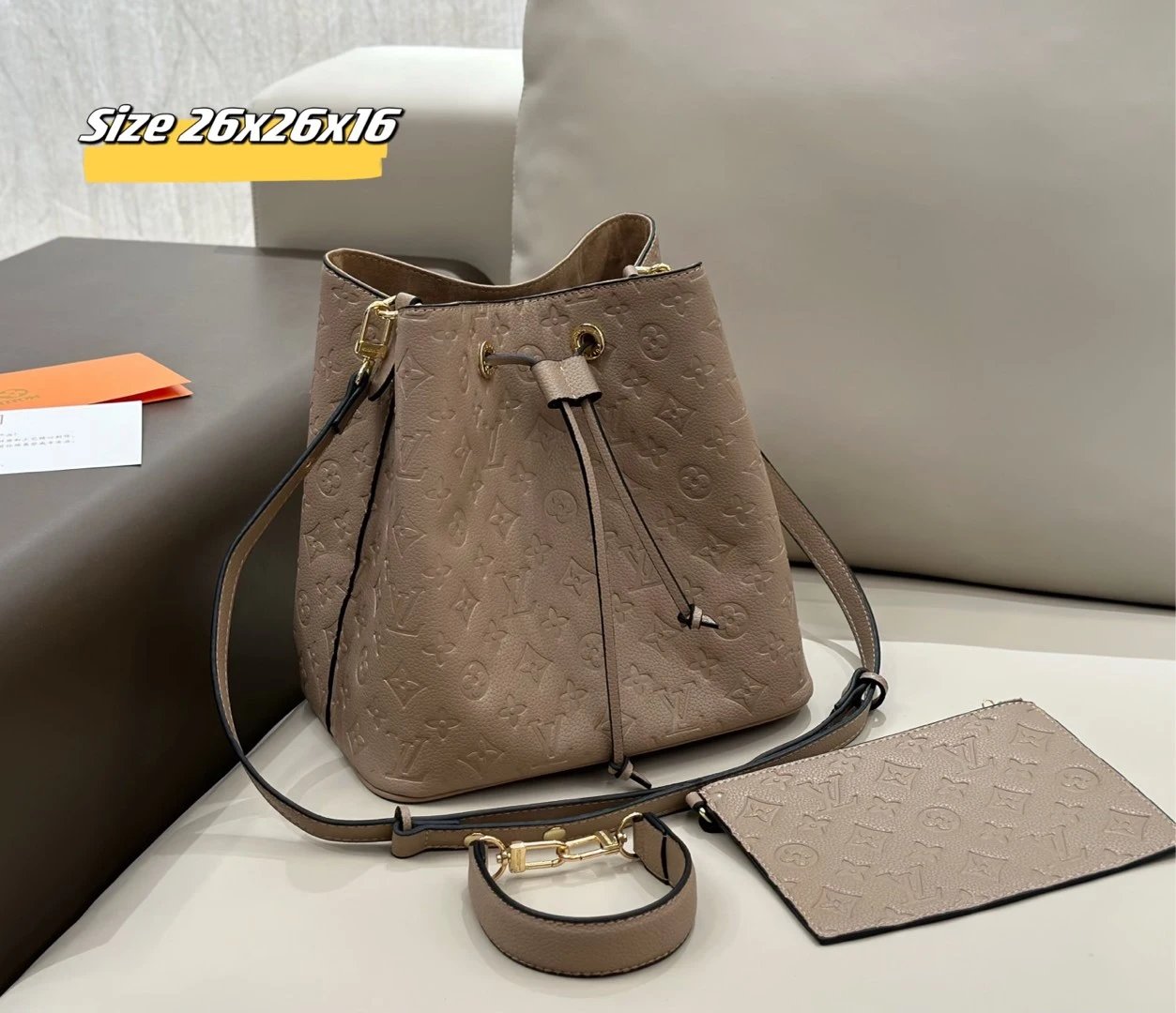Louis Vuitton Shoulder Bags Monogram bag with matching pouch — 15
