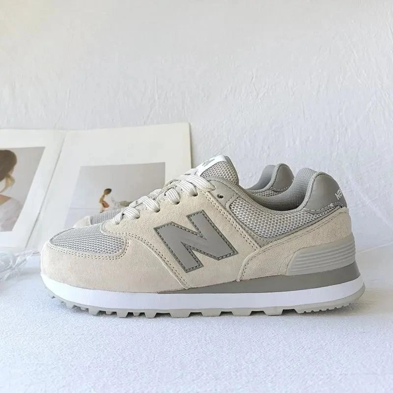 New Balance 574 Beige Gray Sneakers Running Shoes