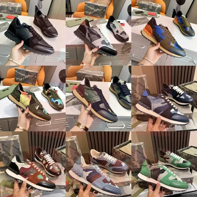 Valentino Garavani Sneakers Rockrunner camouflage low-top product detail image 1