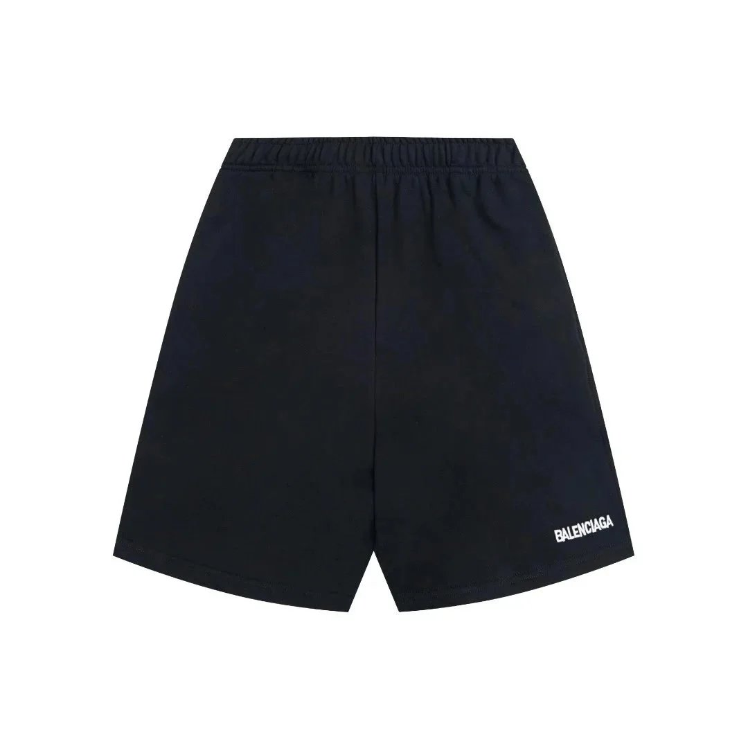 Balenciaga Tie-Dye Drawstring Shorts Gray - 6