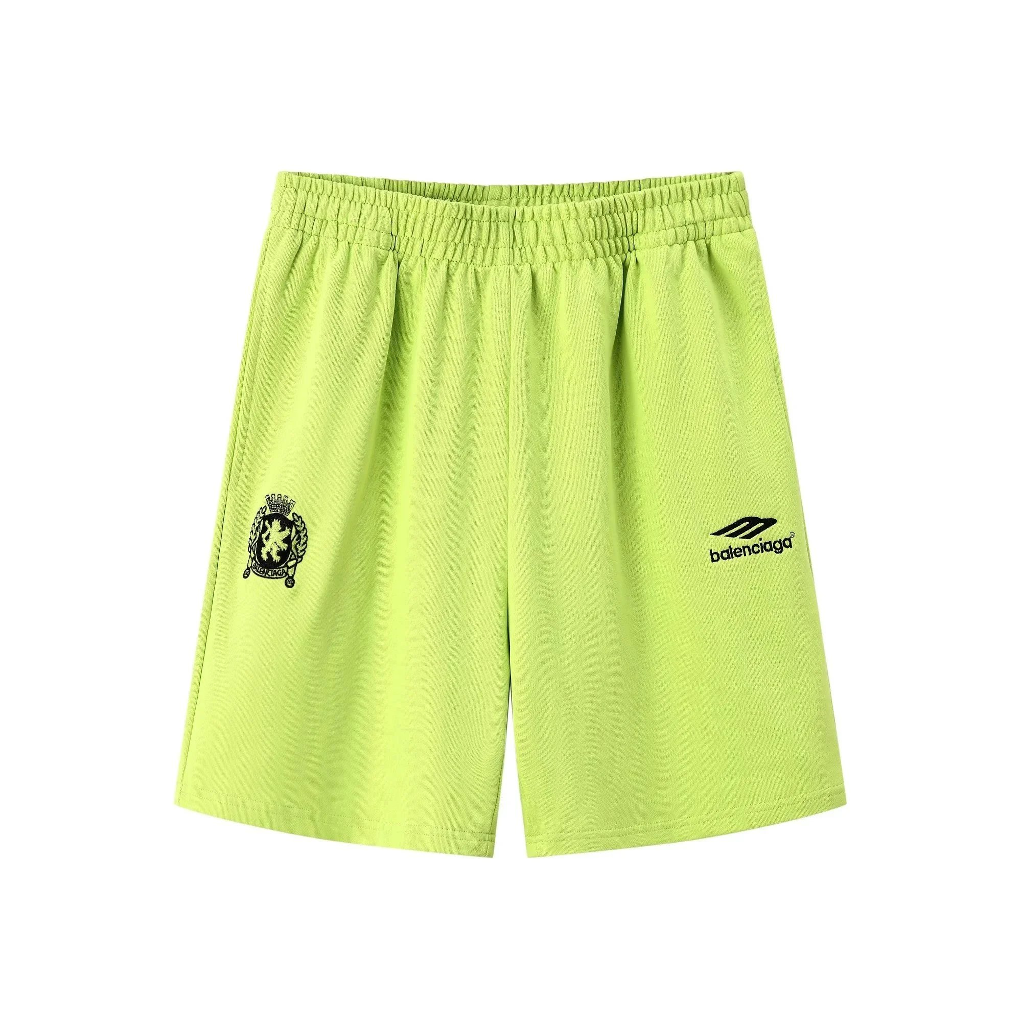 Balenciaga Tie-Dye Drawstring Shorts Gray - 11