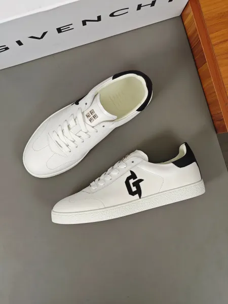 Givenchy G-Logo Low Top White Sneakers - 1