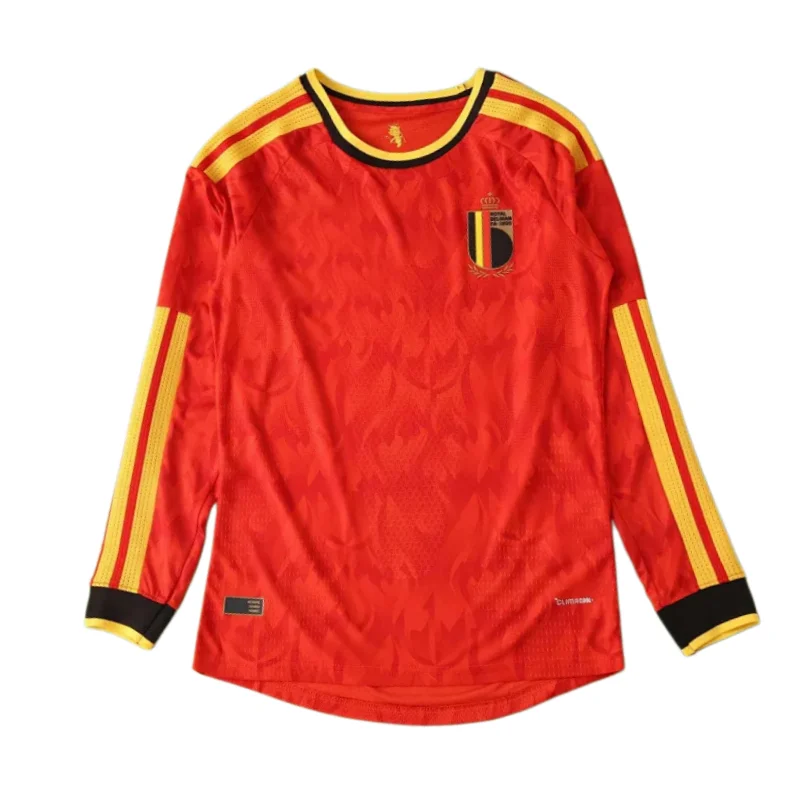 Camiseta de la Selección de Bélgica Local 2026 FIFA World Cup Versión de Jugador Manga Larga
