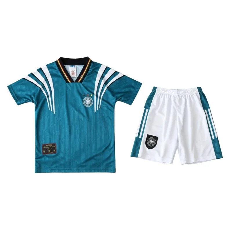Camiseta de Fútbol Alemania Retro 1996 Equipación de Visitante Niños