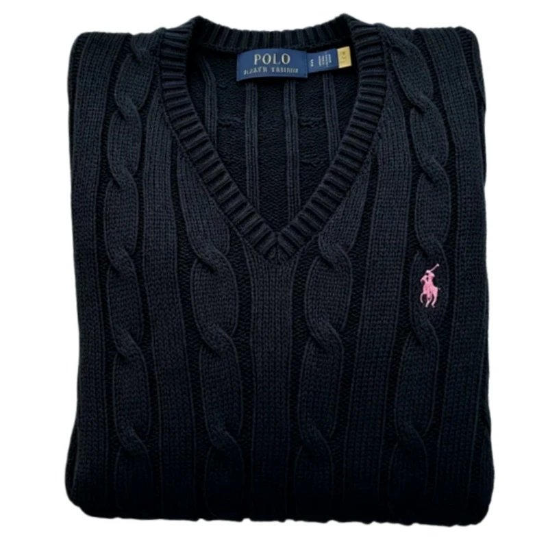 [DX19] Women's V-Neck Pure Cotton Pullover Sweater, 9 Colors, Long Sleeve