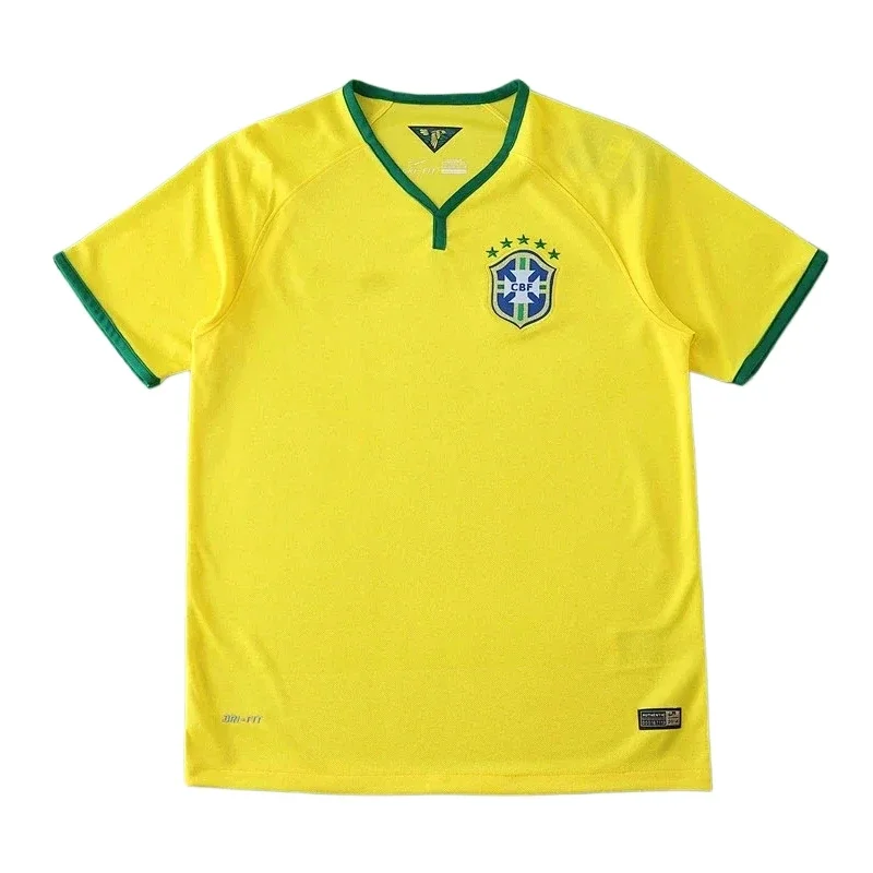 Camiseta Brasil 2014 Temporada Local Retro Versión Aficionado