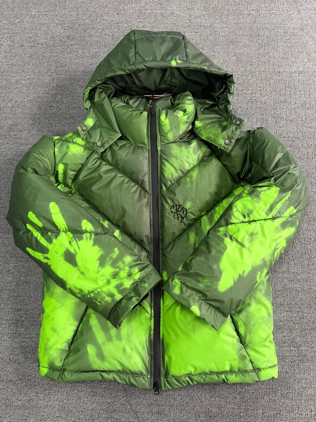 Unbranded Jackets DX 253-7 hooded color-changing padded jacket with handprint design product detail image 3