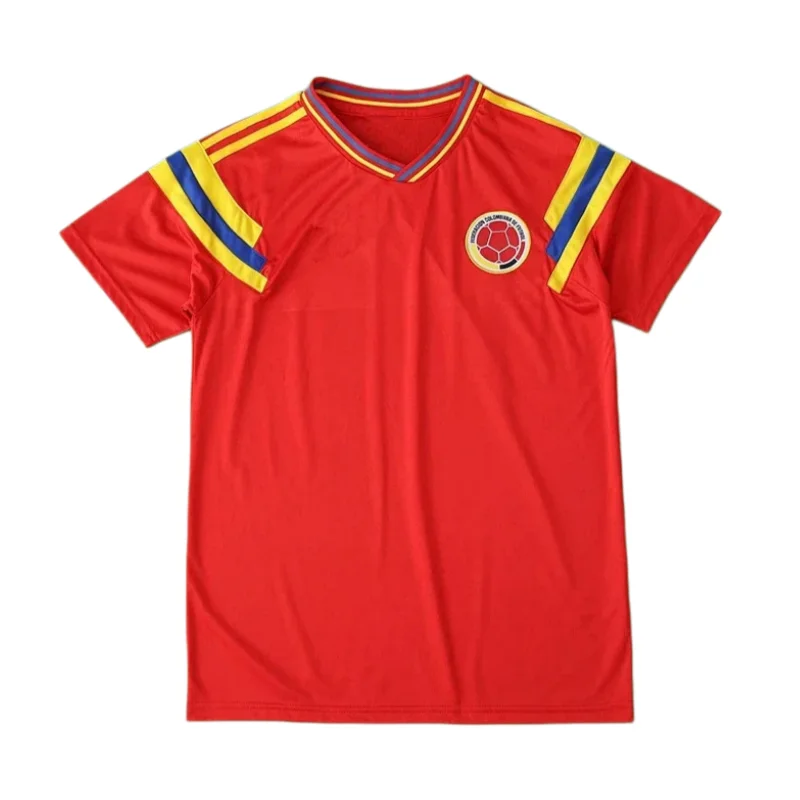 Camiseta Retro Colombia 1990 Versión Aficionado Away