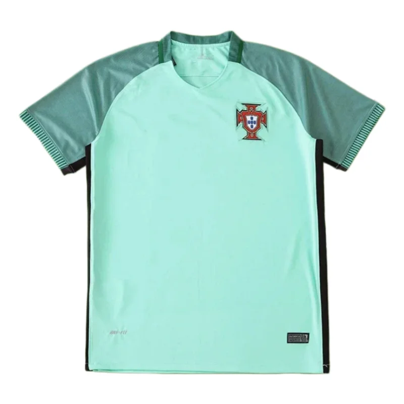 Portugal Camiseta Retro Visitante 2016 Versión Hincha