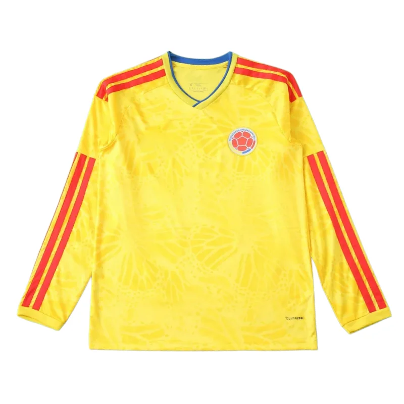 Camiseta de Local Colombia Copa Mundial FIFA 2026 Manga Larga Versión Aficionado