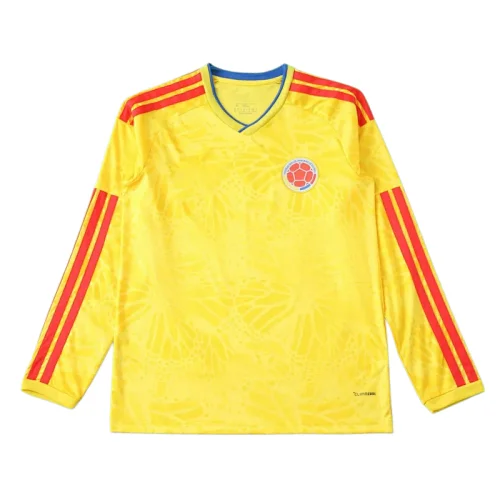 Camiseta de la Selección de Colombia Local Copa Mundial FIFA 2026 Manga Larga Versión Aficionado