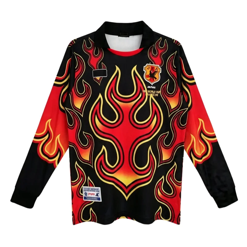 Camiseta de Portero Retro Japón 1998 Manga Larga Versión Fan