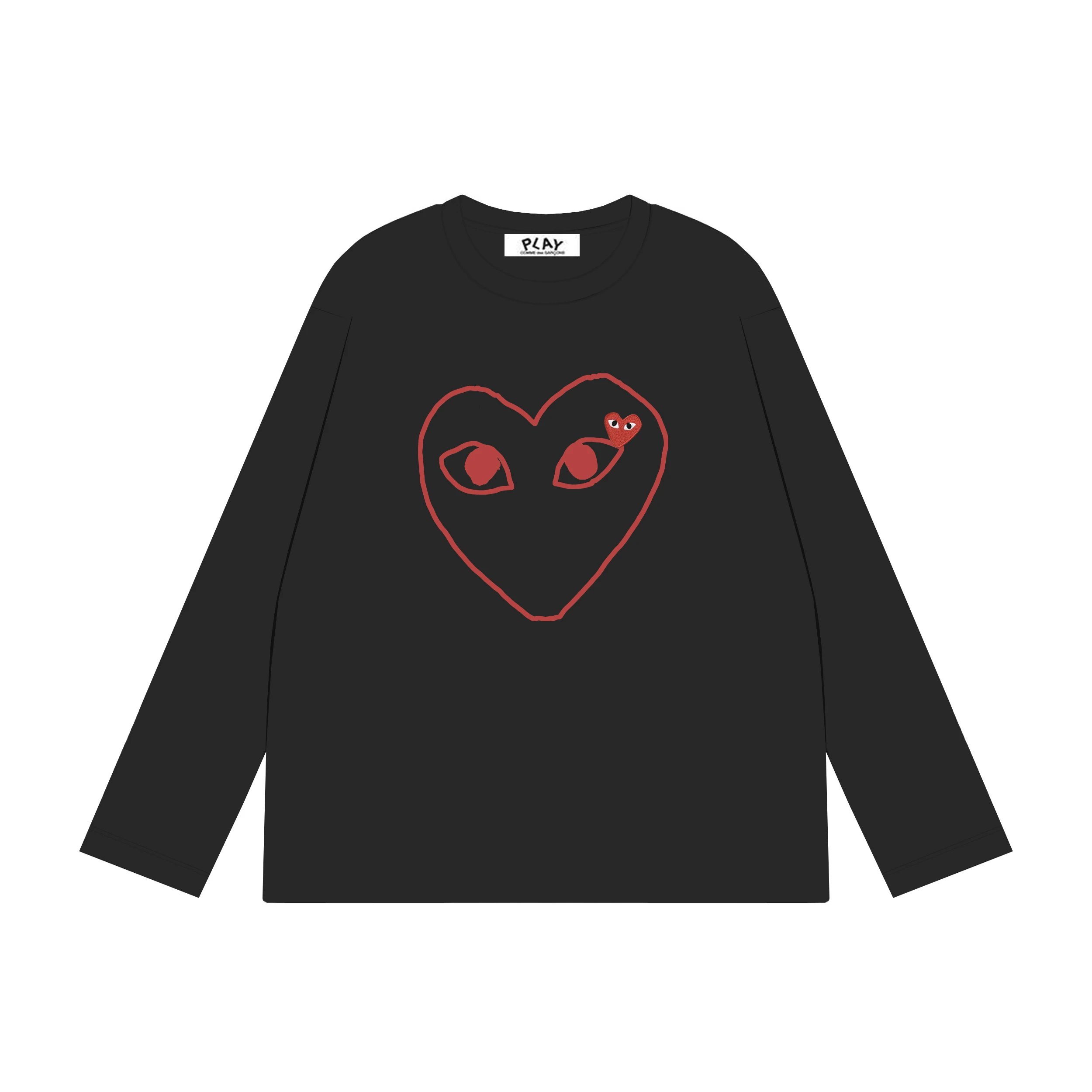 Comme des Garcons Play Heart Logo T-shirt Black