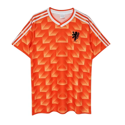 Camiseta Retro Holanda 88 Versión Fan Naranja