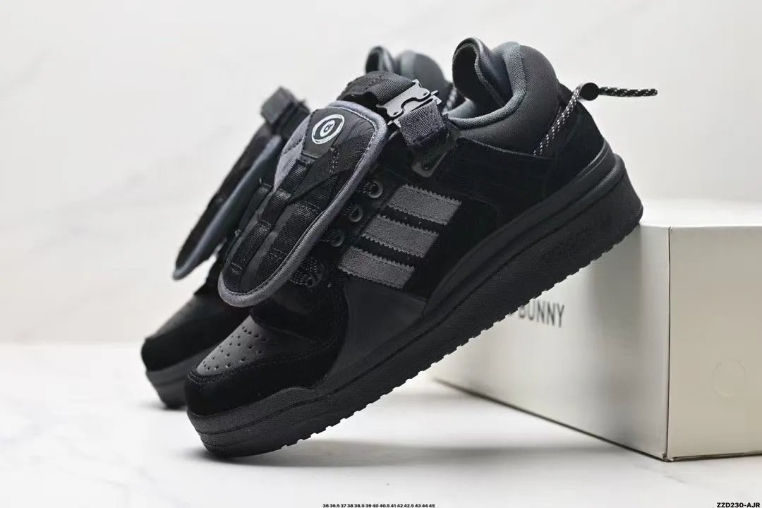 Adidas Forum Buckle Black Sneakers - 1