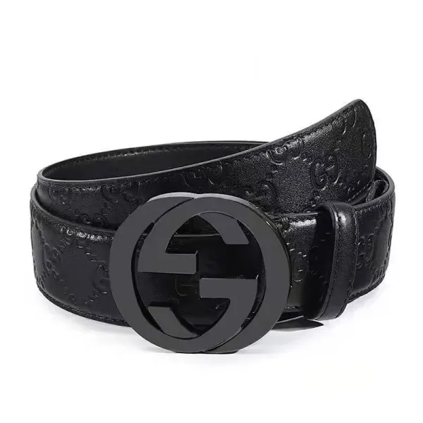 Gucci GG Marmont Black Leather Belt - 1