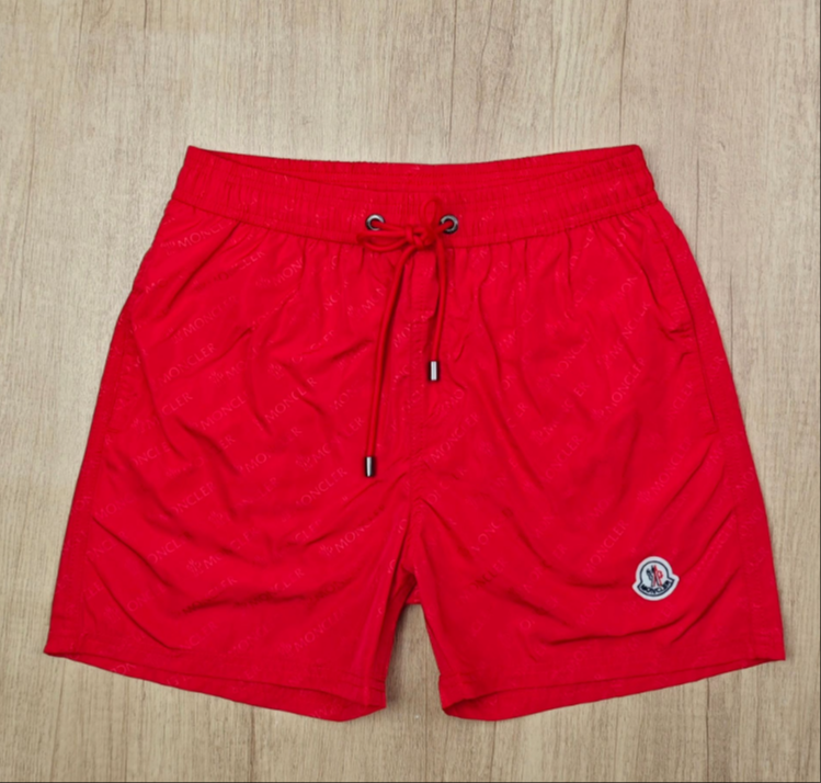 Moncler Monogram Print Black Swim Shorts - 8