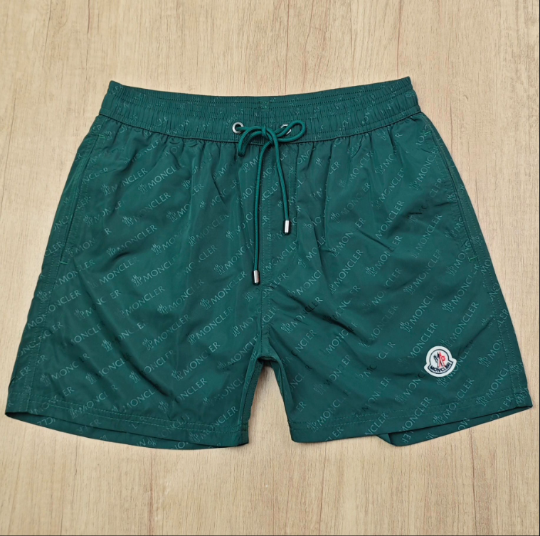 Moncler Monogram Print Black Swim Shorts - 7