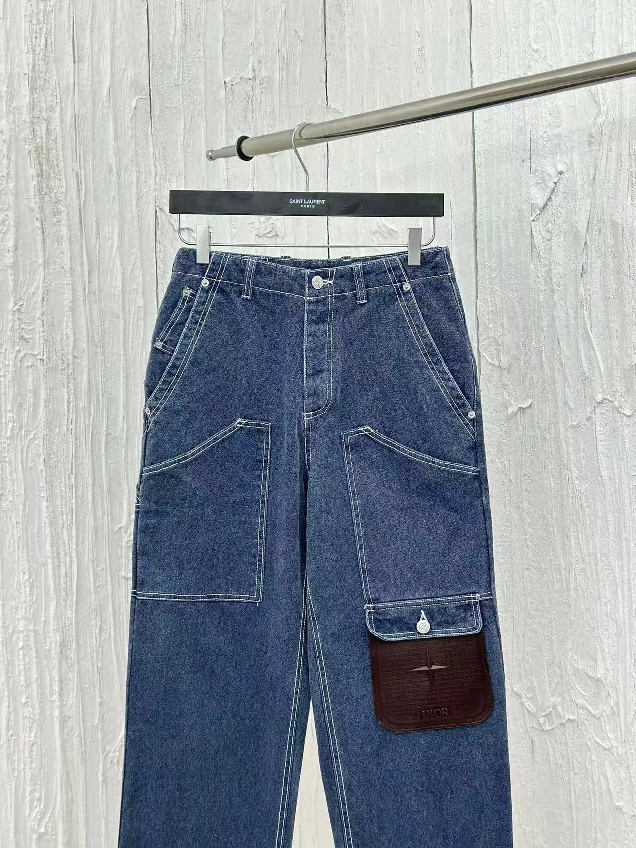 Saint Laurent Denim Workwear Jacket Gray - 27
