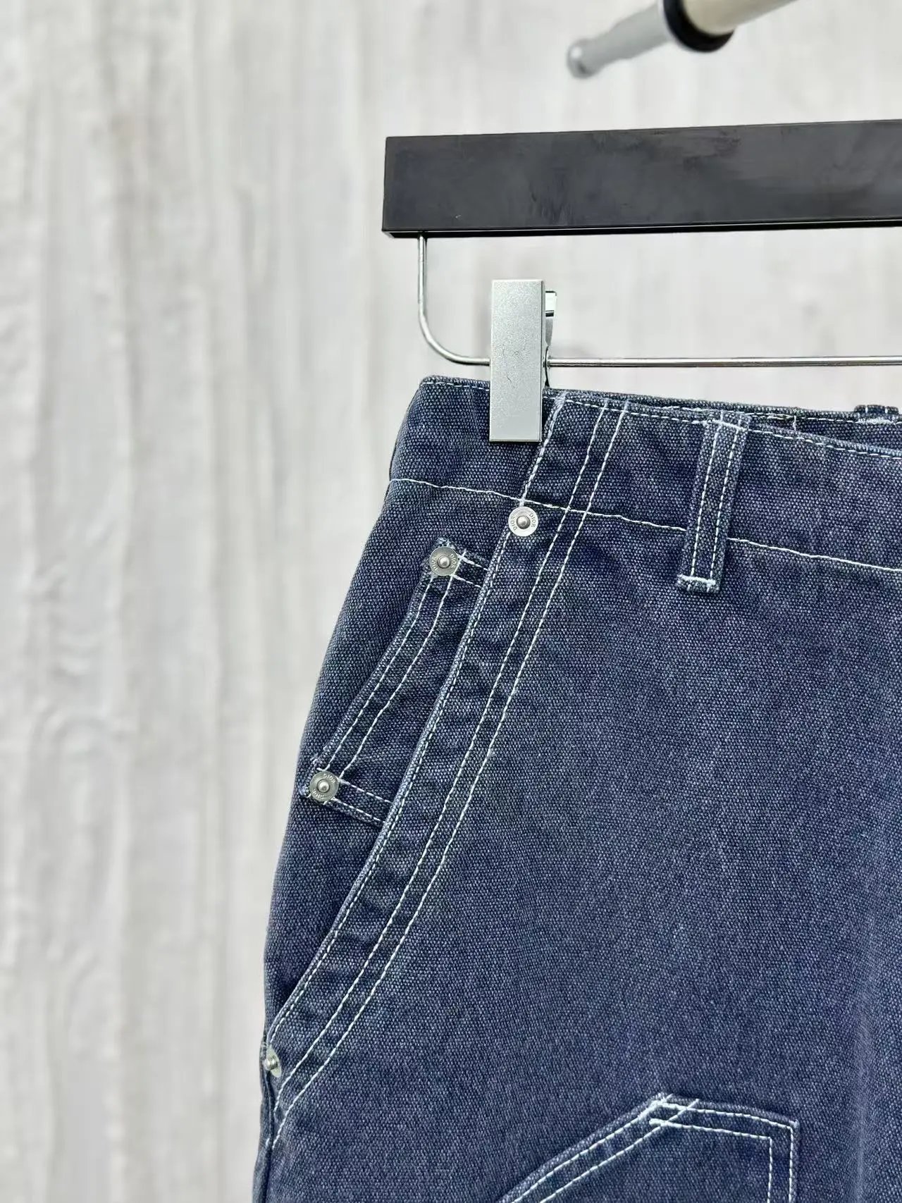 Saint Laurent Denim Workwear Jacket Gray - 31