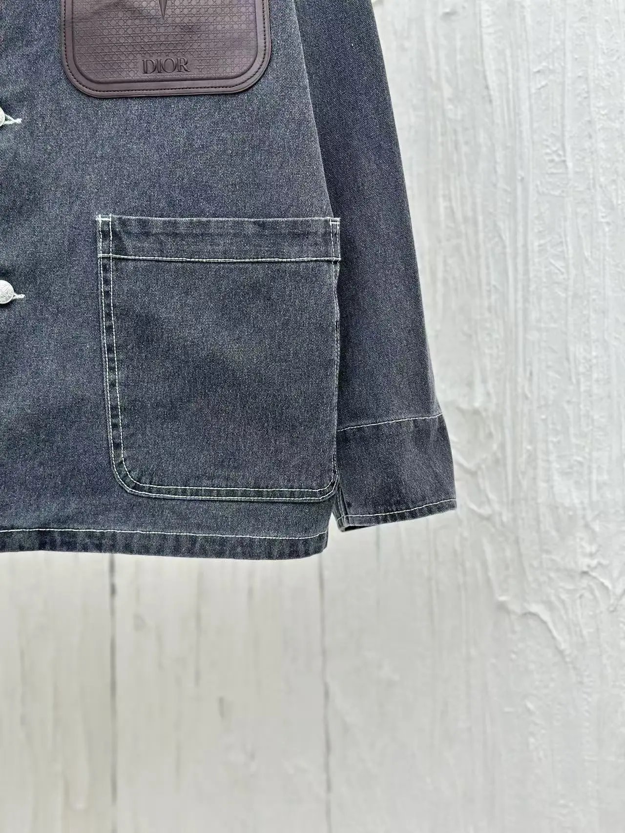 Saint Laurent Denim Workwear Jacket Gray - 18