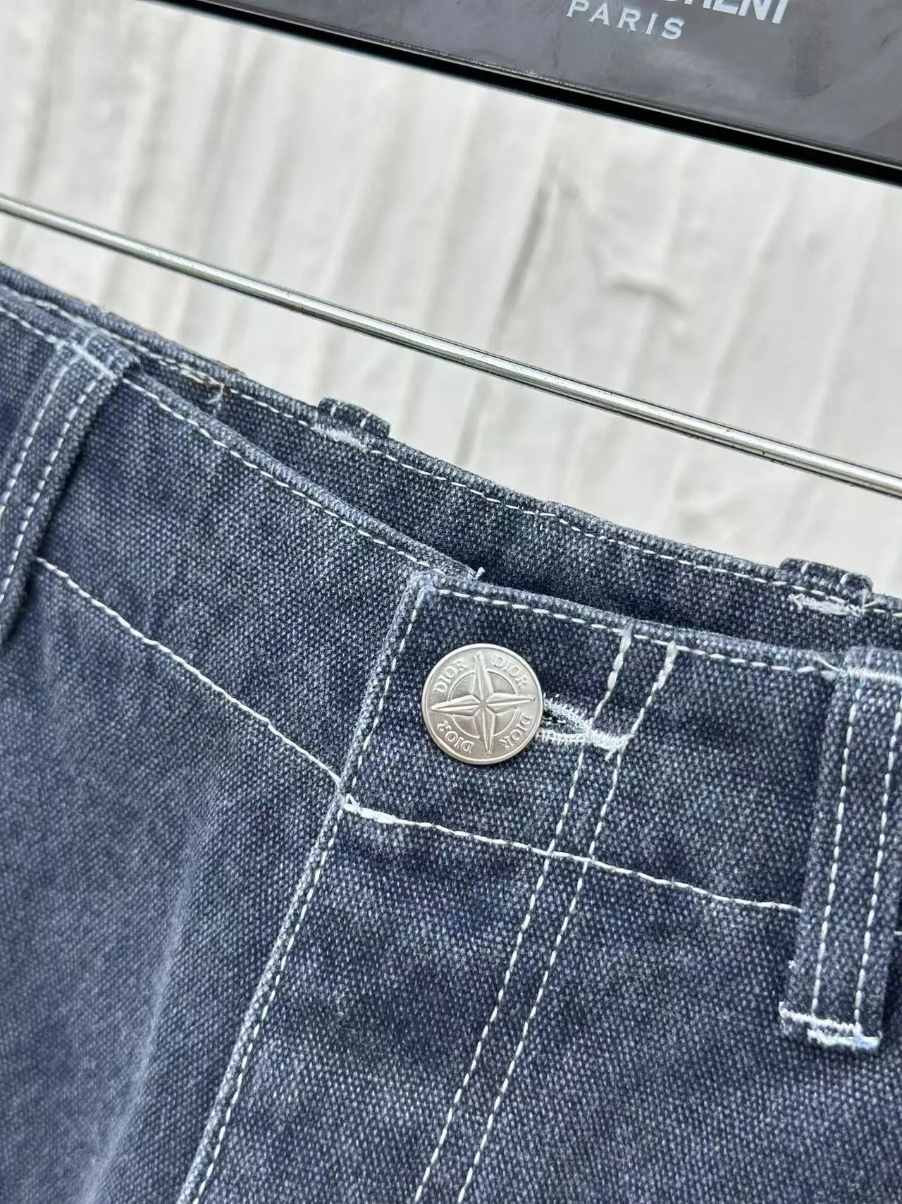 Saint Laurent Denim Workwear Jacket Gray - 32