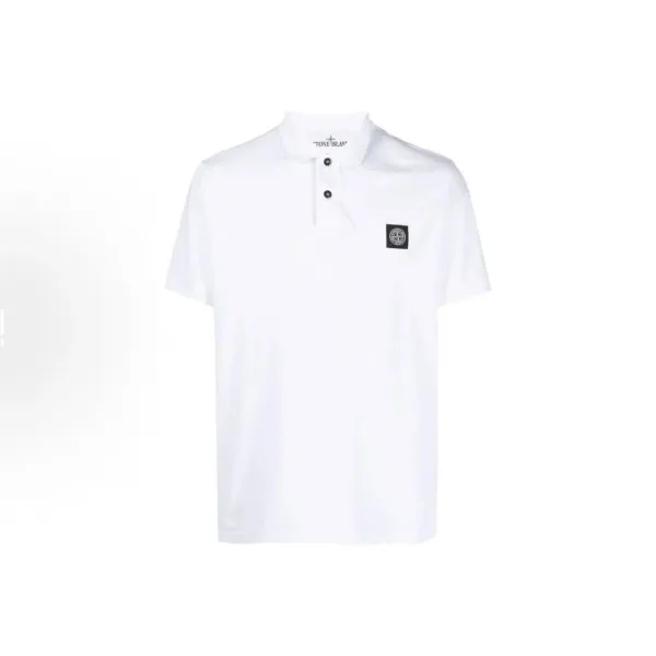 Stone Island Tone Island White Polo Shirt - 1