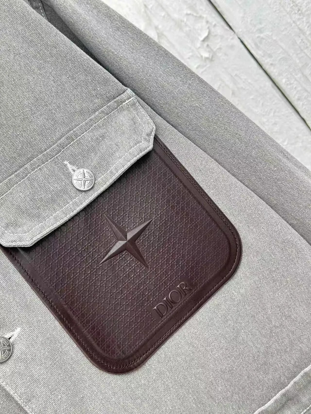 Saint Laurent Denim Workwear Jacket Gray - 9