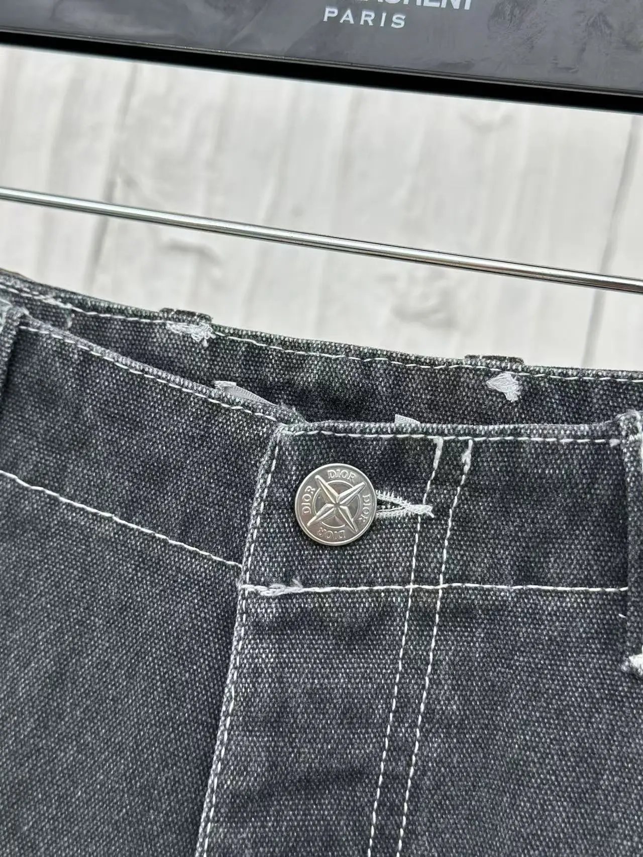 Saint Laurent Denim Workwear Jacket Gray - 40