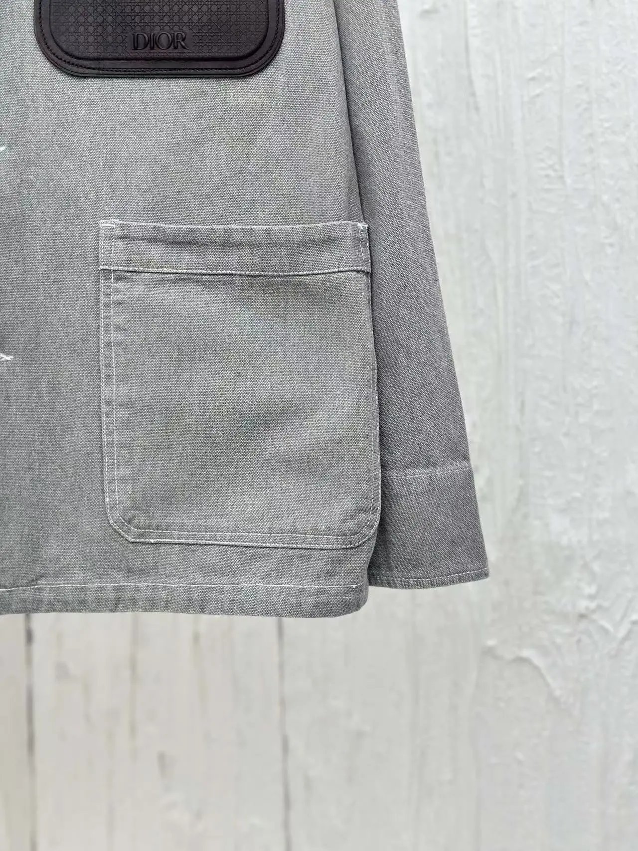 Saint Laurent Denim Workwear Jacket Gray - 8