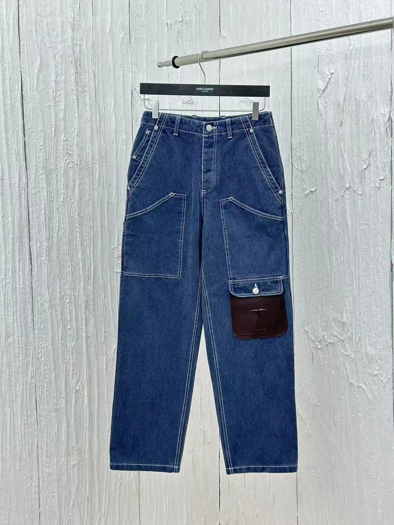 Saint Laurent Denim Workwear Jacket Gray - 25