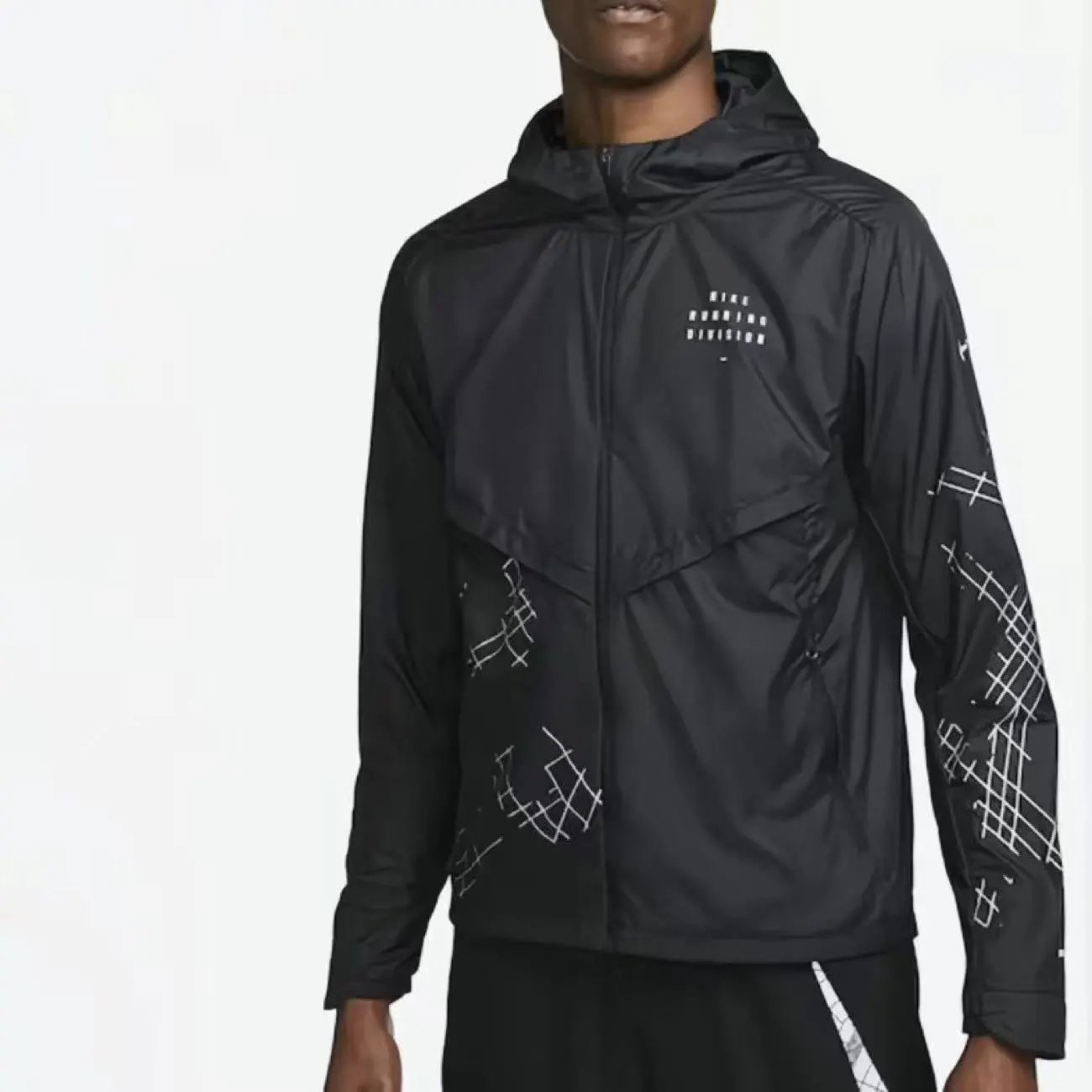 Design Grid-Printed Technical Joggers Black Pants - 13