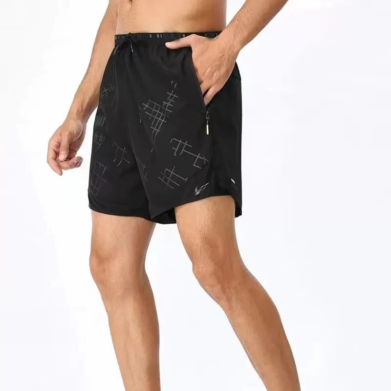 Design Grid-Printed Technical Joggers Black Pants - 9