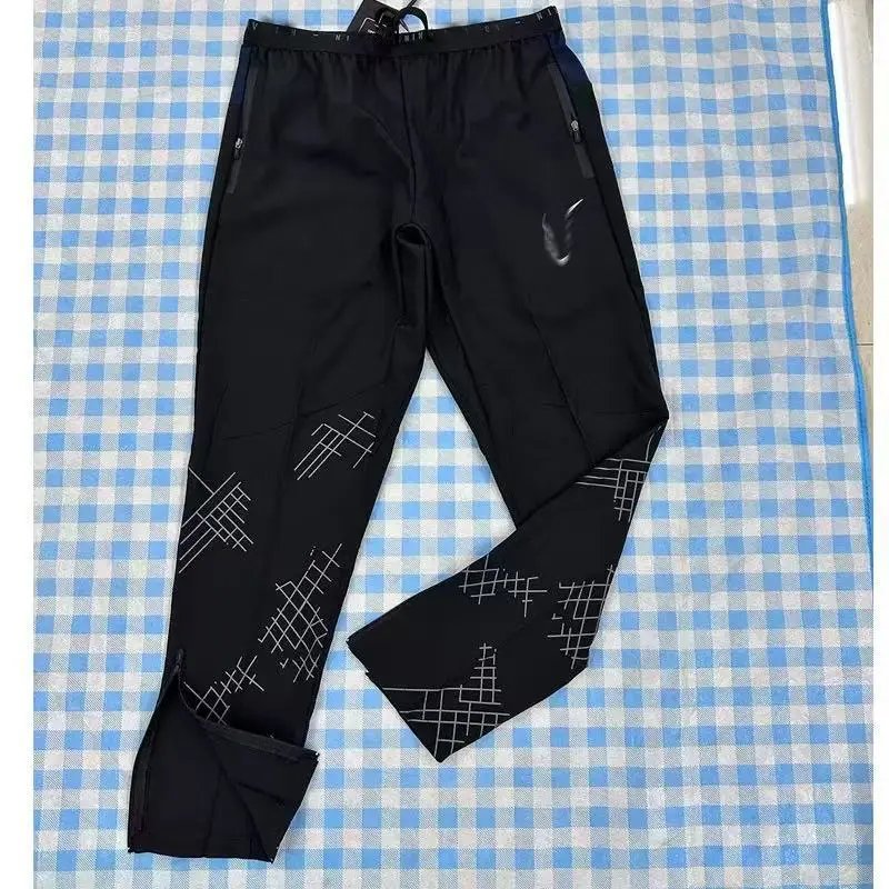 Design Grid-Printed Technical Joggers Black Pants - 12